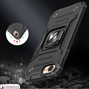Wozinsky smūgiams atsparus dėklas su žiedu - juodas (Iphone 7/8/Se 2020/Se 2022) Wozinsky smūgiams atsparus dėklas su žiedu - juodas (Iphone 7/8/Se 2020/Se 2022)